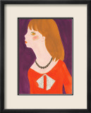 Girl in a Red Dress with a Ribbon