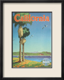 Santa Fe Railroad: California  Pacific Coastline and Spanish Mission