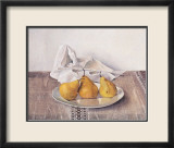 Three Pears on a Plate