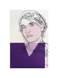 Self-Portrait  c1978 (Purple and White)