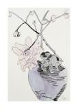 Flowers  c1974 (Pink Peony in Blue Vase)