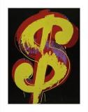 Dollar Sign  c1981 (Yellow and Red)