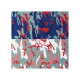 Camoflage  c1987 (Dark Blue on Pale Green)