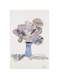 Flowers  c1974 (Daisies in Blue Vase)