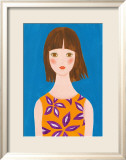 Girl Whose Hair Is Blown by the Wind