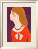 Girl in a Red Dress with a Ribbon