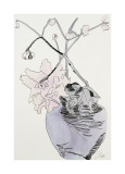 Flowers  c1974 (Pink Peony in Blue Vase)