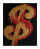 Dollar Sign  c1981 (Red and Orange)