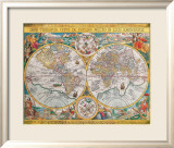 Antique Map  Orbis Terrarum  1636