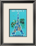 Air France: Eiffel Tower and Paris Monuments  c1952