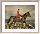 Portrait Of Major T Bouch With The Belvoir Hounds
