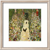 Garden Path with Chickens