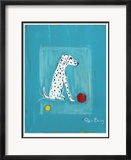 Dalmatian with Red and Yellow Ball