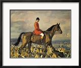 Portrait Of Major T Bouch With The Belvoir Hounds