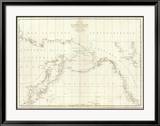 Cotes  l'Amerique  l'Asie  c1797
