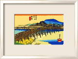 Yahagi Bridge with Okazaki Castle in Background