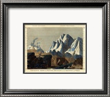 Comparative Height of the Principal Mountains in the World  c1823