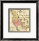 New Map of Texas  Oregon and California  c1846