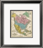 Map of North America  c1839