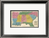 Map of the Southern States  c1839