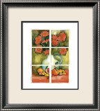 Red Daisies at the Window