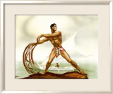 Net Fisherman with Outrigger