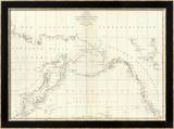Cotes  l'Amerique  l'Asie  c1797