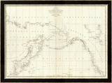 Cotes  l'Amerique  l'Asie  c1797
