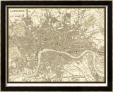 Sepia Map of London