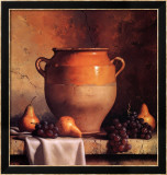 Confit Jar with Pears and Grapes