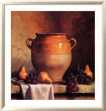 Confit Jar with Pears and Grapes