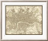 Sepia Map of London