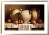 Urns with Persimmons and Pomegranates