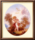 Cupid Between Roses
