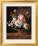 Fleurs dans un Vase de Porceleine Bleue  c1780