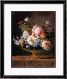 Fleurs dans un Vase de Porceleine Bleue  c1780