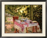 Table Set in a Garden