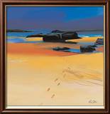 Footsteps and Orange Sands