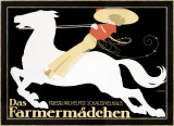 Farmermadchen Equestrian Horse Poster