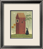 Outhouse with Dog