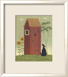 Outhouse with Dog