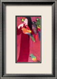 Girl with Parrots