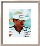 Dale Earnhardt Portrait With Straw Hat