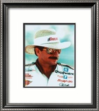 Dale Earnhardt Portrait With Straw Hat