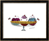 Ice Cream Dessert  c1959 (Three Scoops)