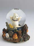 Close-Up of a Halloween Party Snow Globe
