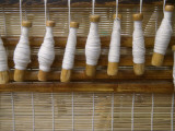 China  Shanxi Province  Pingyao  Spindle Making Bamboo Curtain