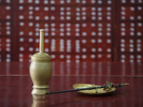 China  Beijing  Traditional Chinese Medicine Pharmacy  Scale and Mortar on the Counter