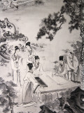 China  Beijing  Summer Palace  Ancient Painting Depicting Scholar's Gathering Together