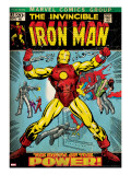 Marvel Comics Retro: The Invincible Iron Man Comic Book Cover 47  Breaking Through Chains (aged)